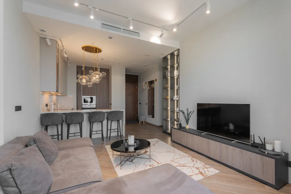 Апартамент с нежным интерьером и редким видом на город