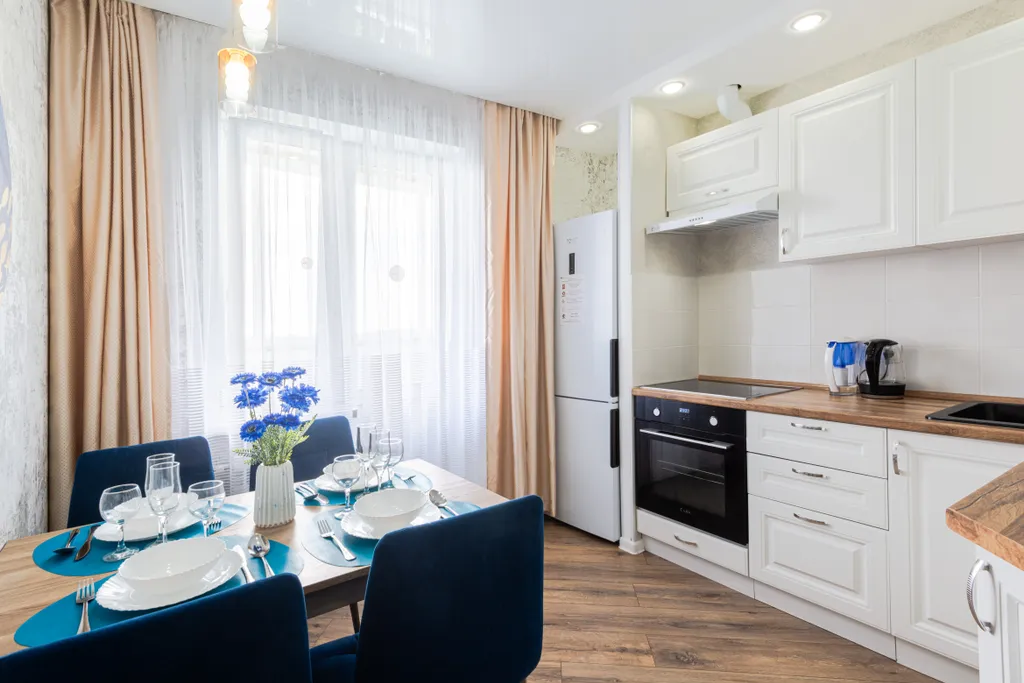 Уютная в новом микрорайоне, с гостиничным сервисом бесконтактно