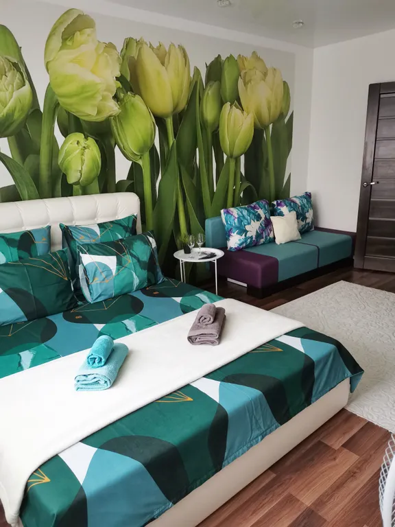 Чистая уютная и яркая квартира