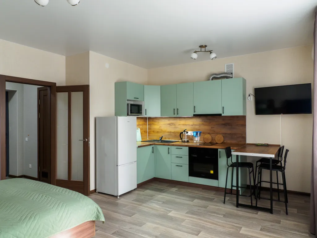 Квартира Квартира Cтудия Green apart для 1-4 гостей в 5 минутах пешком от метро Горки — Казань