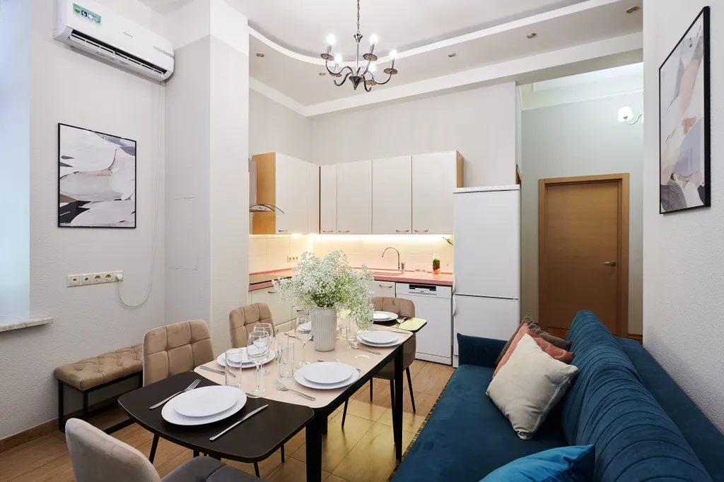 Квартира Квартира Стильная Четверка в Доме на Набережной — Москва