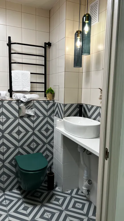 Уютная студия с дизайнерским ремонтом и сауной