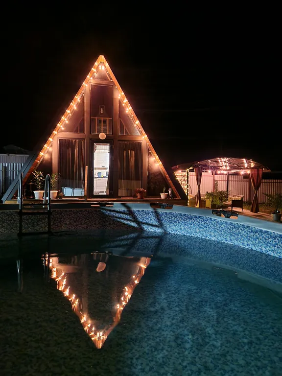 Коттедж Новый дом афрейм с джакузи у моря и гор — аренда посуточно в Лермонтово