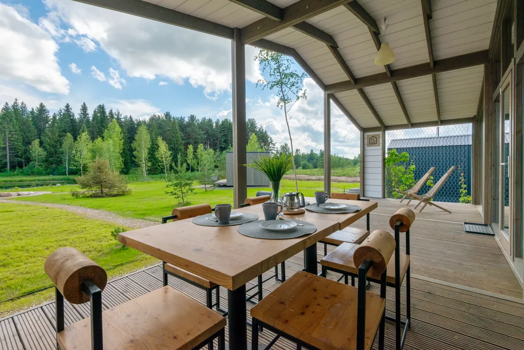 Дом Комфортный на заливе реки Нерль с видом на лес