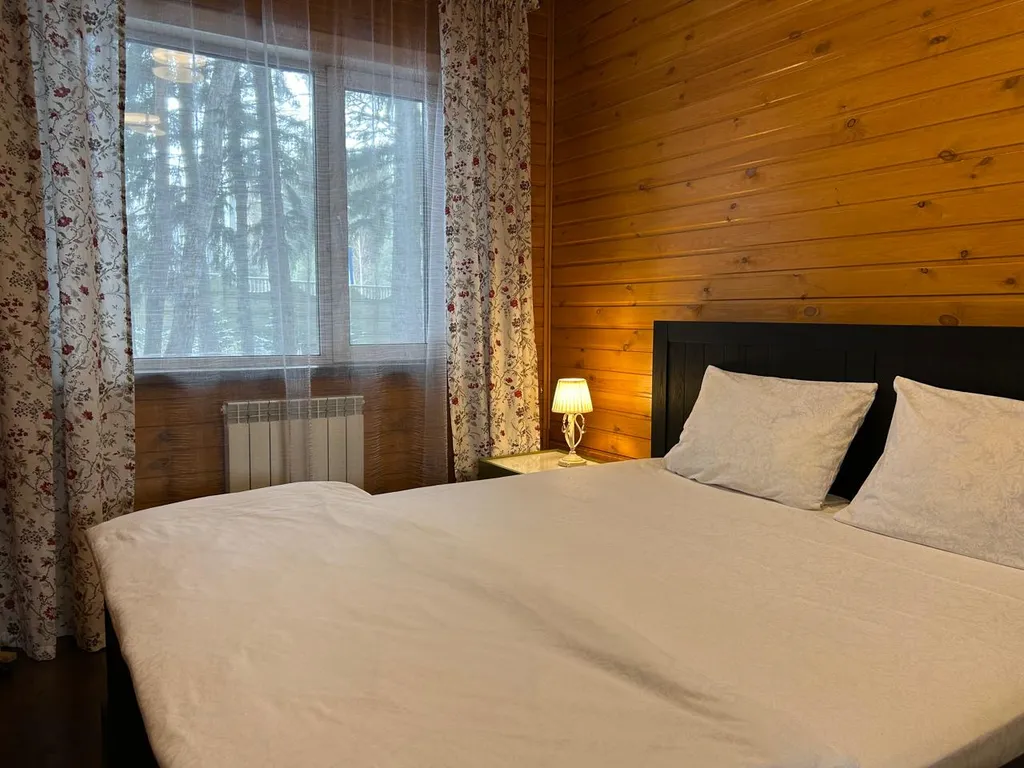 Коттедж в деревнем хвойном лесу