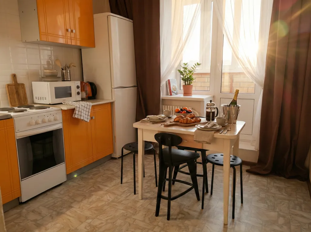 Квартира Комфортная однокомнатная квартира на М4 для отдыха семьёй в пути — Воронеж