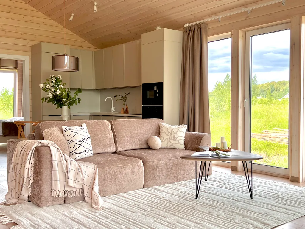 Побег из города, дом с сауной и камином