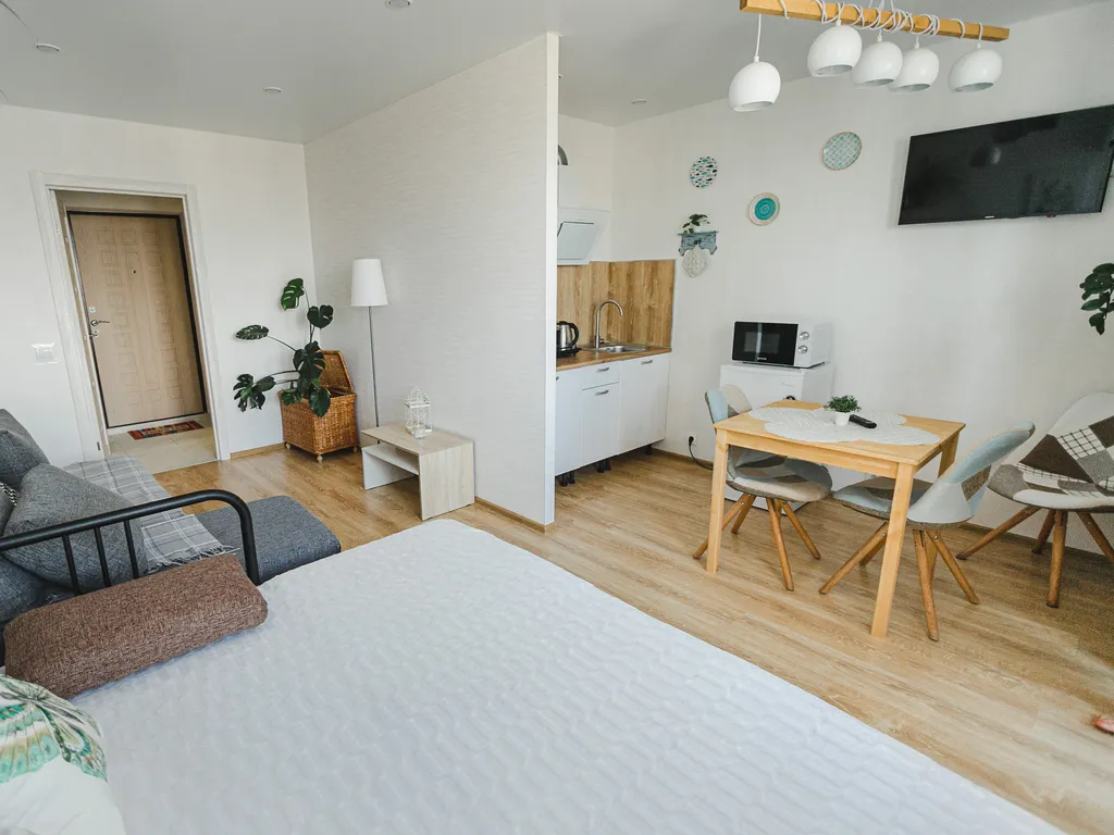 Sky studio с панорамным видом на город