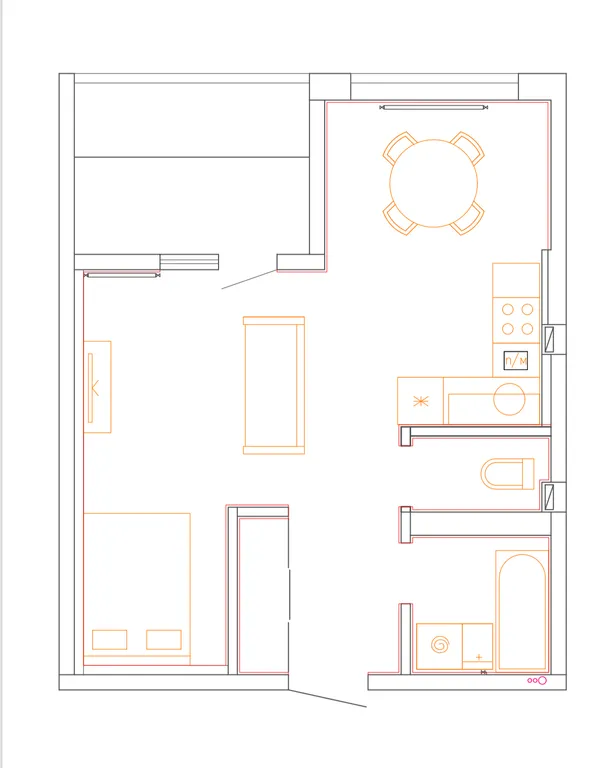 Апартаменты в стиле 70-х