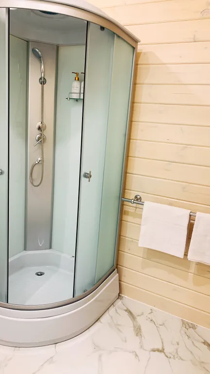 Уютный большой дом A-Frame с чаном рядом с Волгой