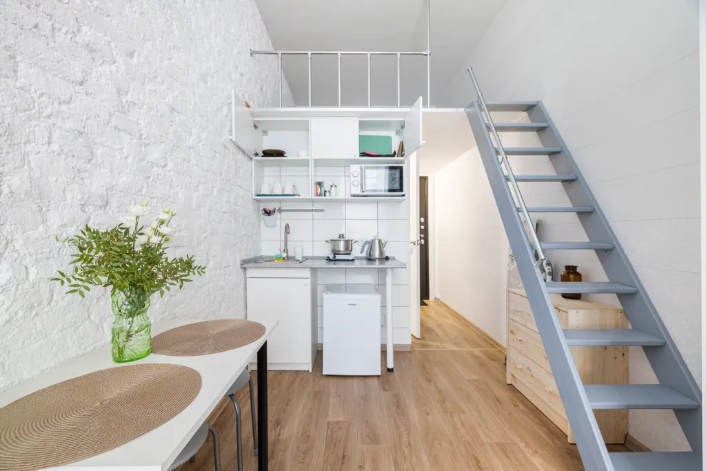 Квартира Квартира Двухуровневая евро студия в самом центре — Санкт-Петербург