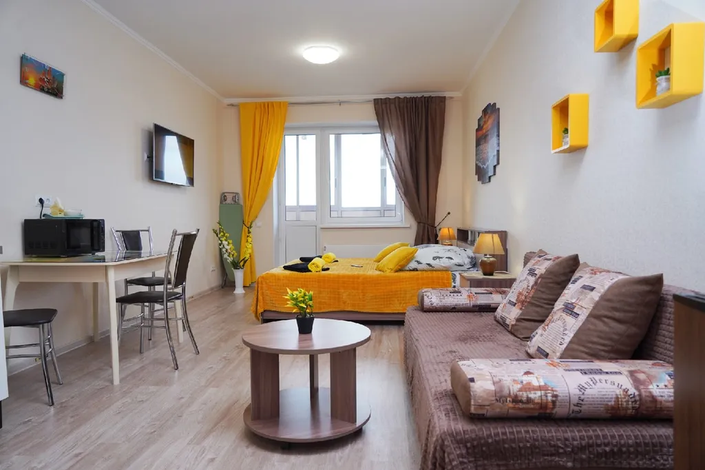 Квартира Уютная квартира-студия с диванчиком у жд вокзала и ТЦ Вавилон — Тверь