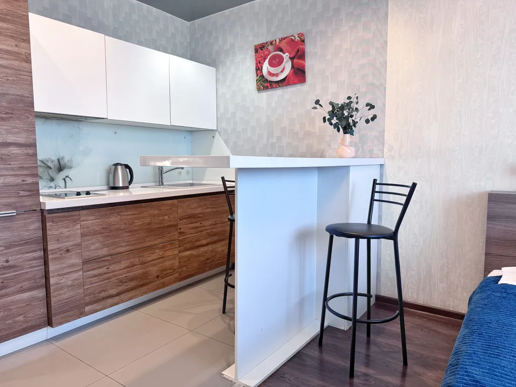 Стильная 1-комнатная квартира-студия в шаговой доступности от ЖД вокзала