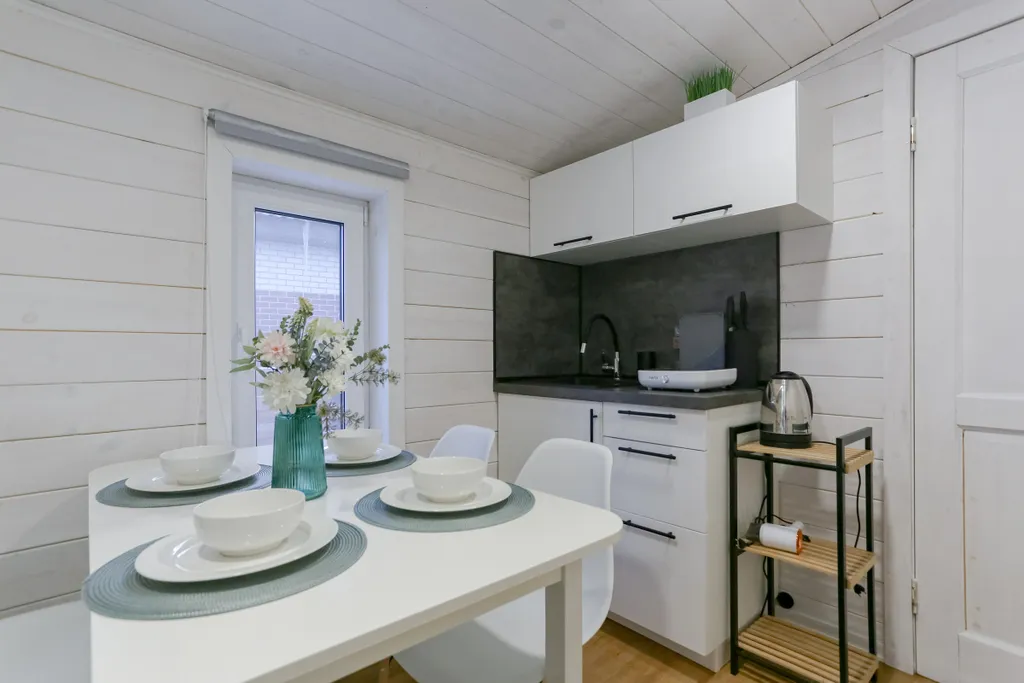 Скандинавский уютный домик с баней Око в черте города