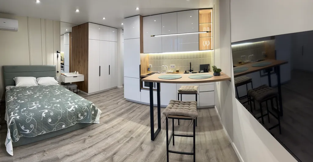 Квартира Квартира Уютная студия с дизайнерским ремонтом рядом с центром — Хабаровск