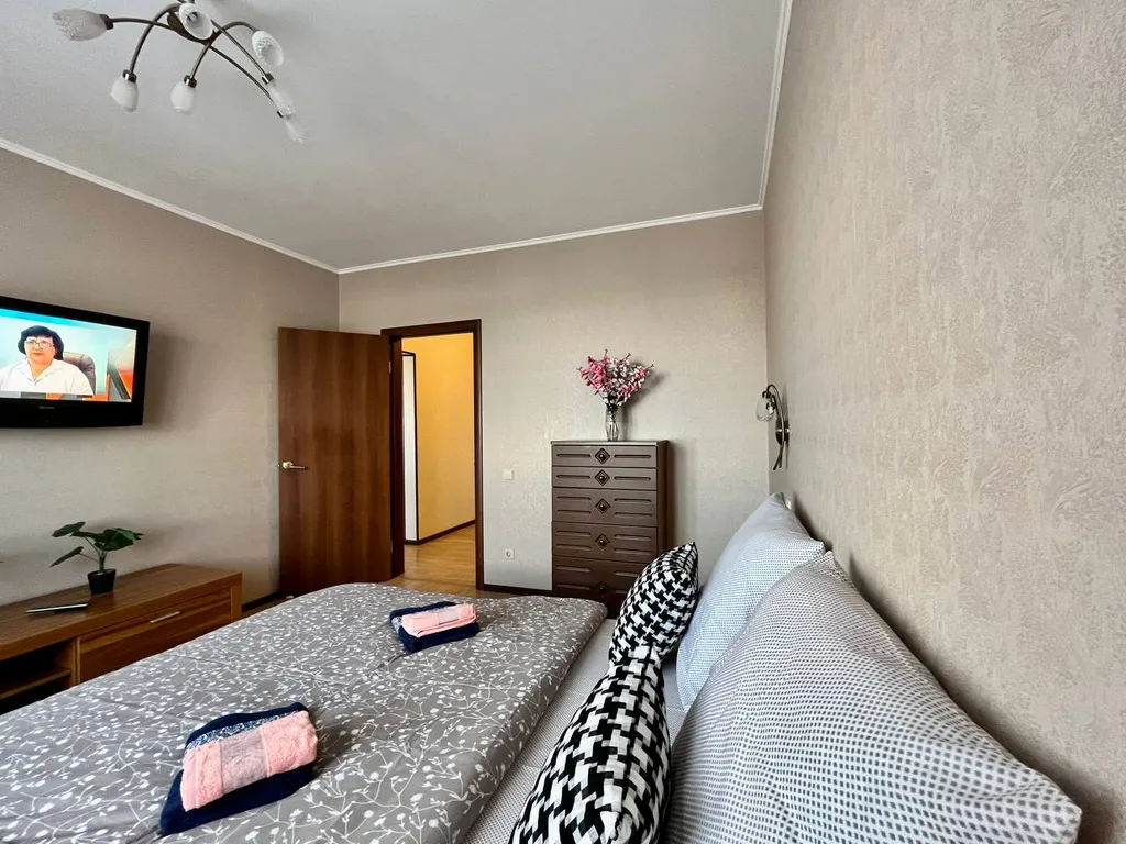 Просторная 1-комнатная квартира для 1-4 гостей у Шереметьево