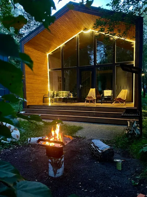 Загородный дом на берегу Рузы