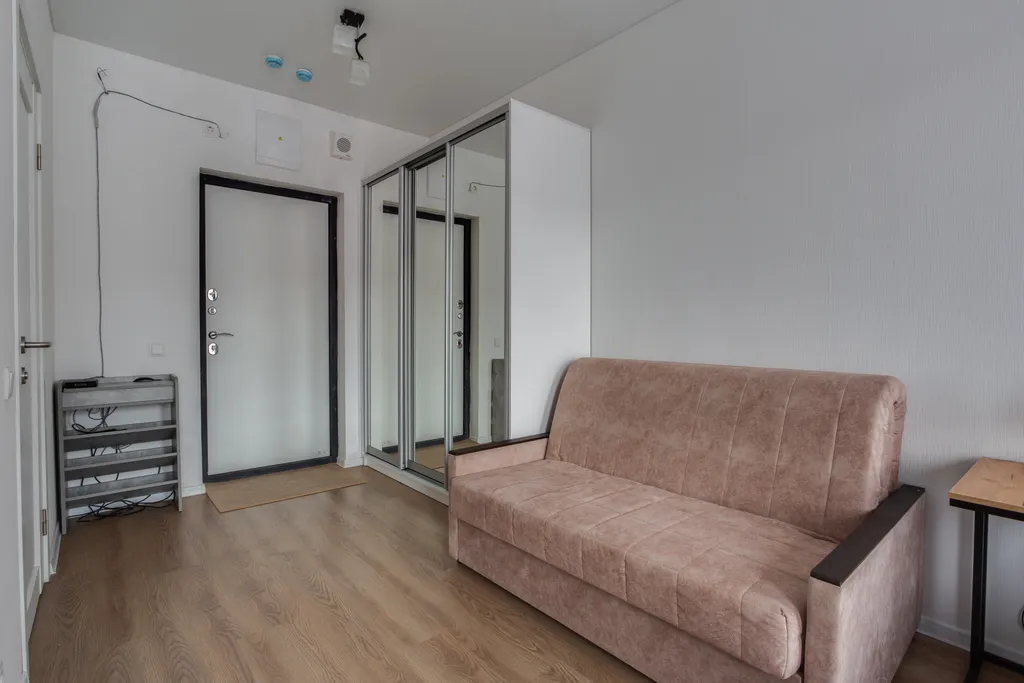 Студия на высоком этаже с ванной