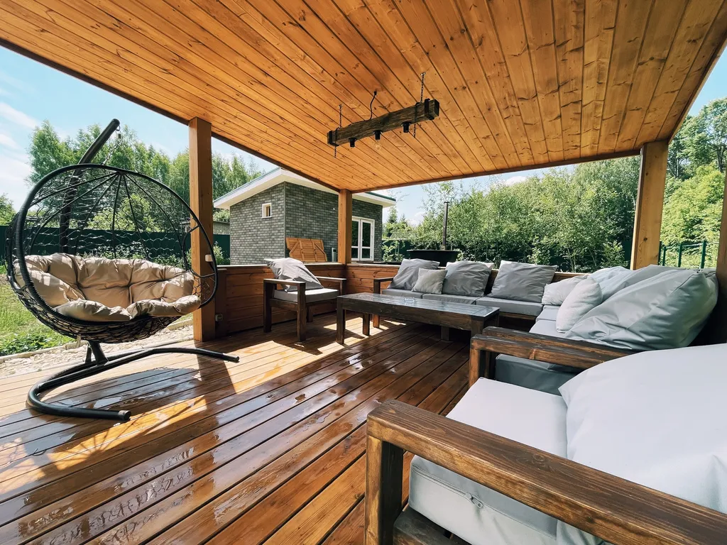 Дом в лесу с баней и чаном