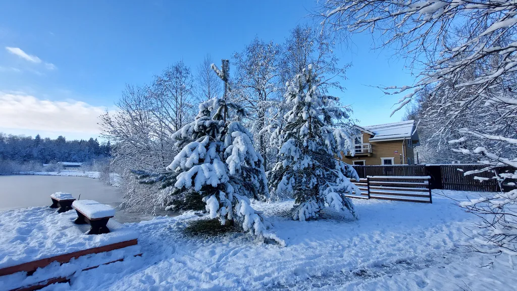 Коттедж Васнецово-озеро, дом на берегу озера у леса в Подоосковье — Ваньково