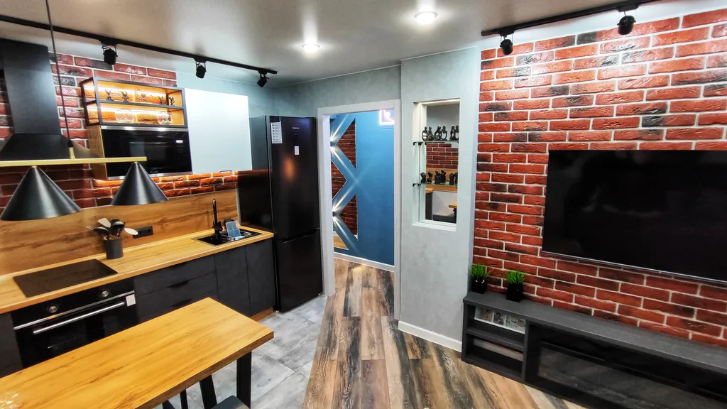 Евродвушка с дизайнерским решением в стиле Soft Loft