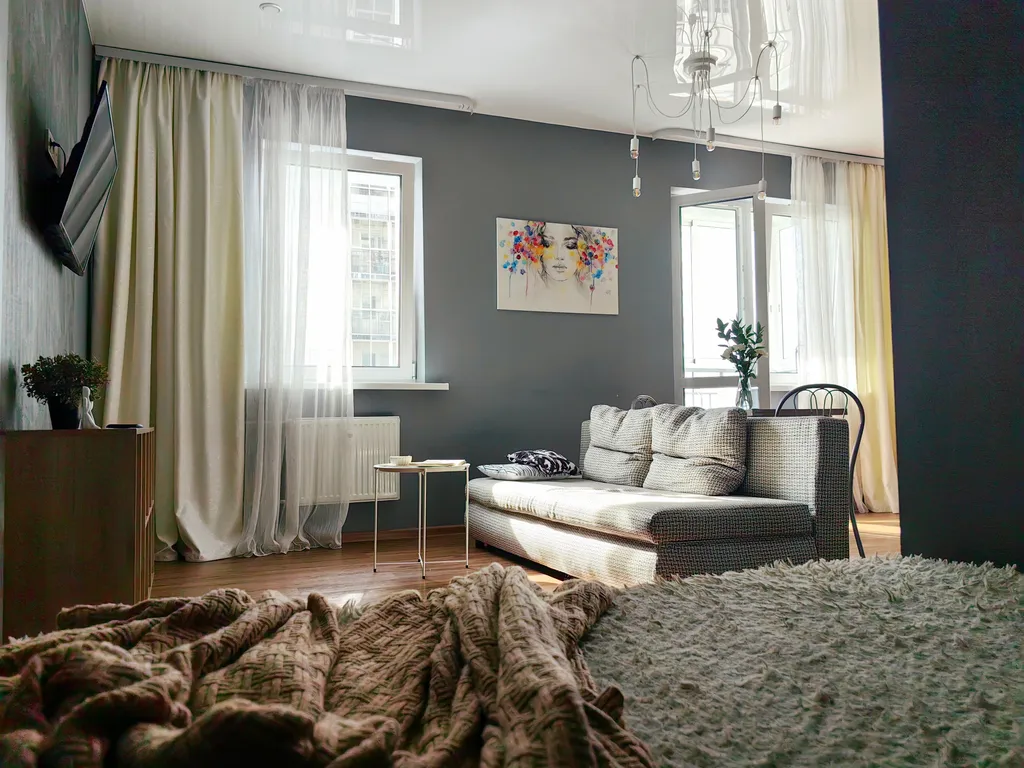 Квартира-студия в современном ЖК Март — аренда посуточно в Иркутск