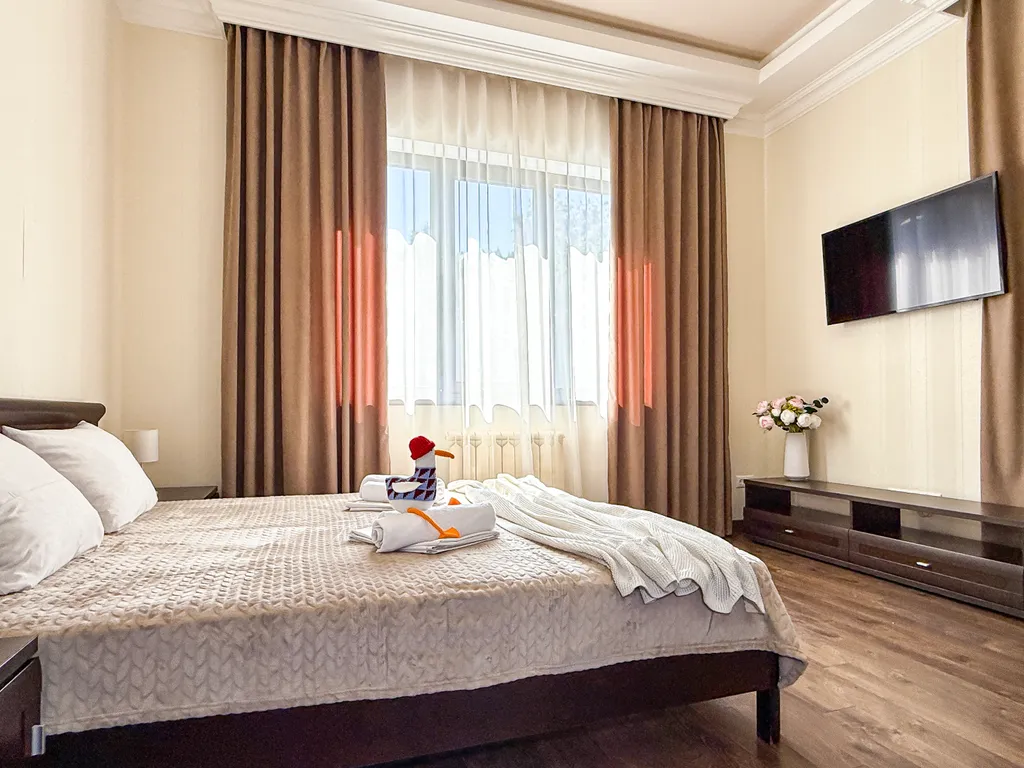 Квартира Квартира Двухместный делюкс с балконом в 3 минутах до моря, в центре с парковкой — Геленджик