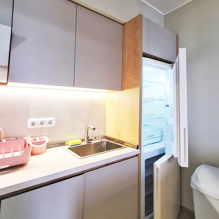 Комфорт и вид на море Отдельная спальня Гостиная Кухня Балкон