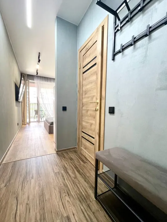 Студия с красивым видом с балкона