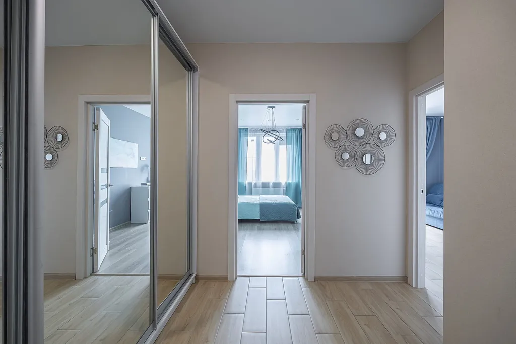 Видовая 1-комнатная квартира в ЖК Цветы