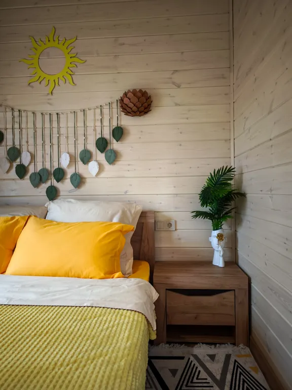 Дом шале с горячей купелью на террасе