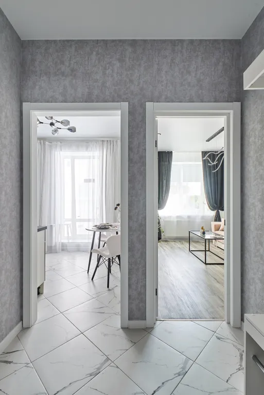 Прекрасная стильная квартира Инь янь