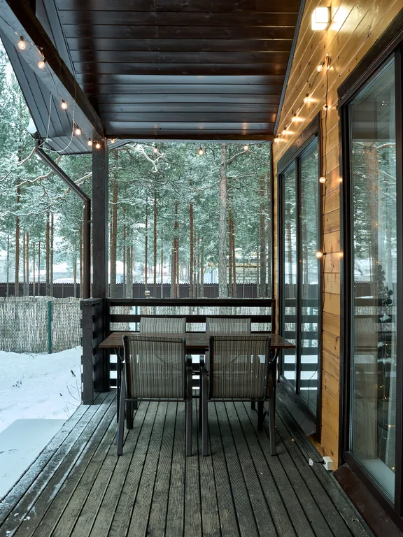 Коттедж Дом Техас в соснах с баней в 20 минутах от центра Петербурга — Песочный