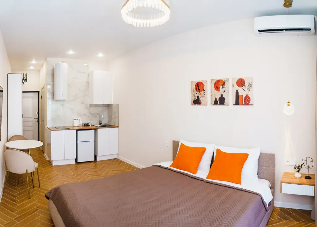 Квартира Уютные апартаменты с балконом и боковым видом на море — Адлер