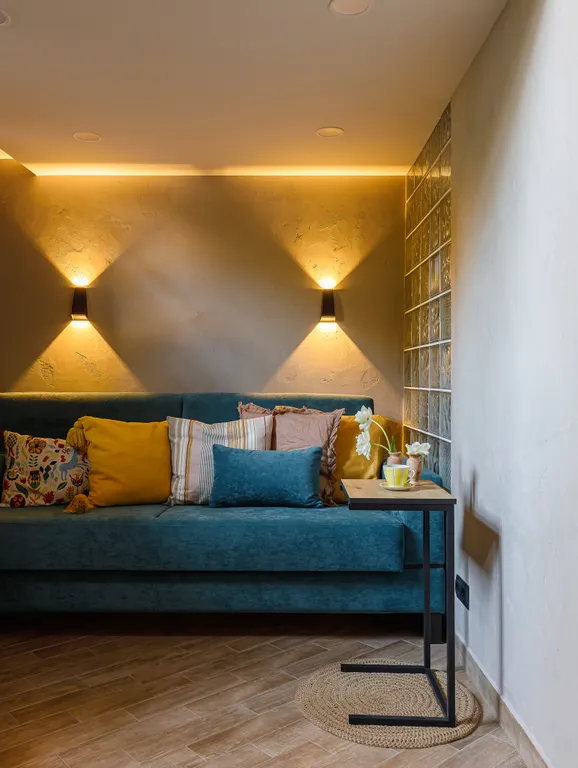 Уютная двухуровневая квартира с сауной в центре города