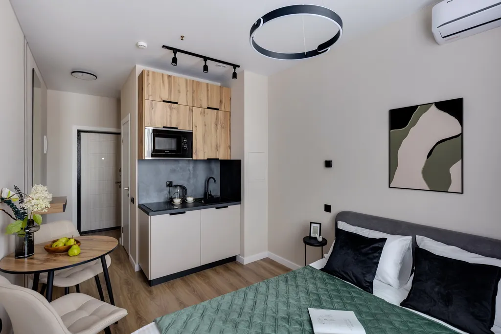 Квартира Квартира Уютный апартамент на Ботаническом саду (Green) — Москва