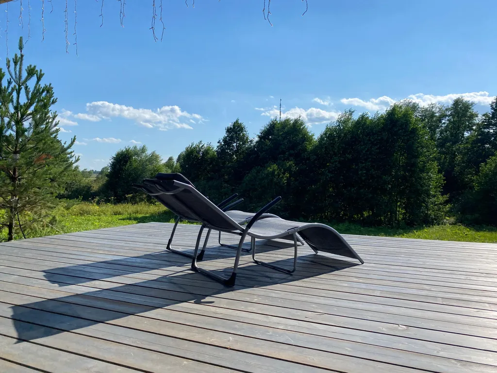 Эко-дом с горячей джакузи и профессиональным грилем на террасе