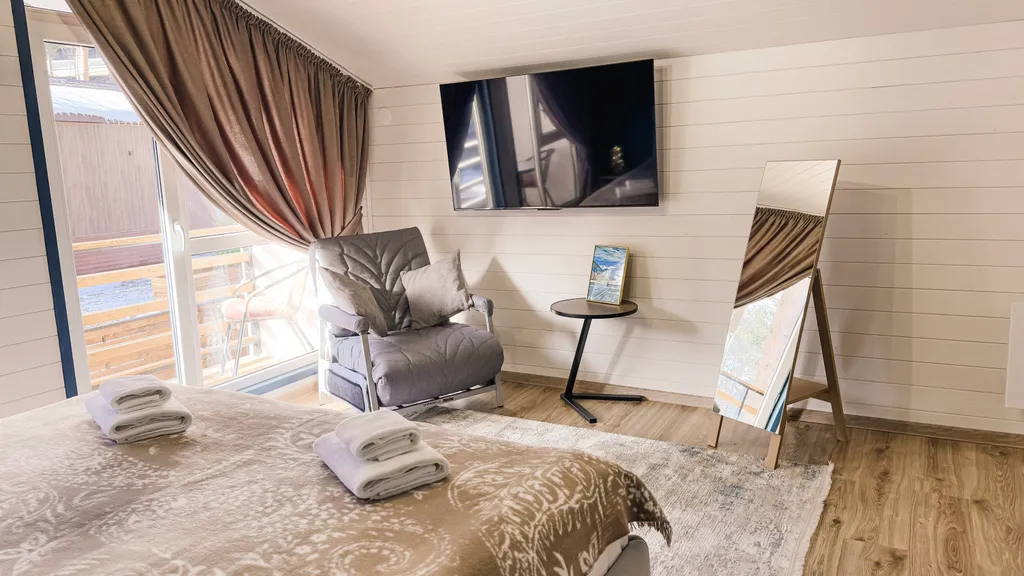 Barnhouse с балконом и видом на горы