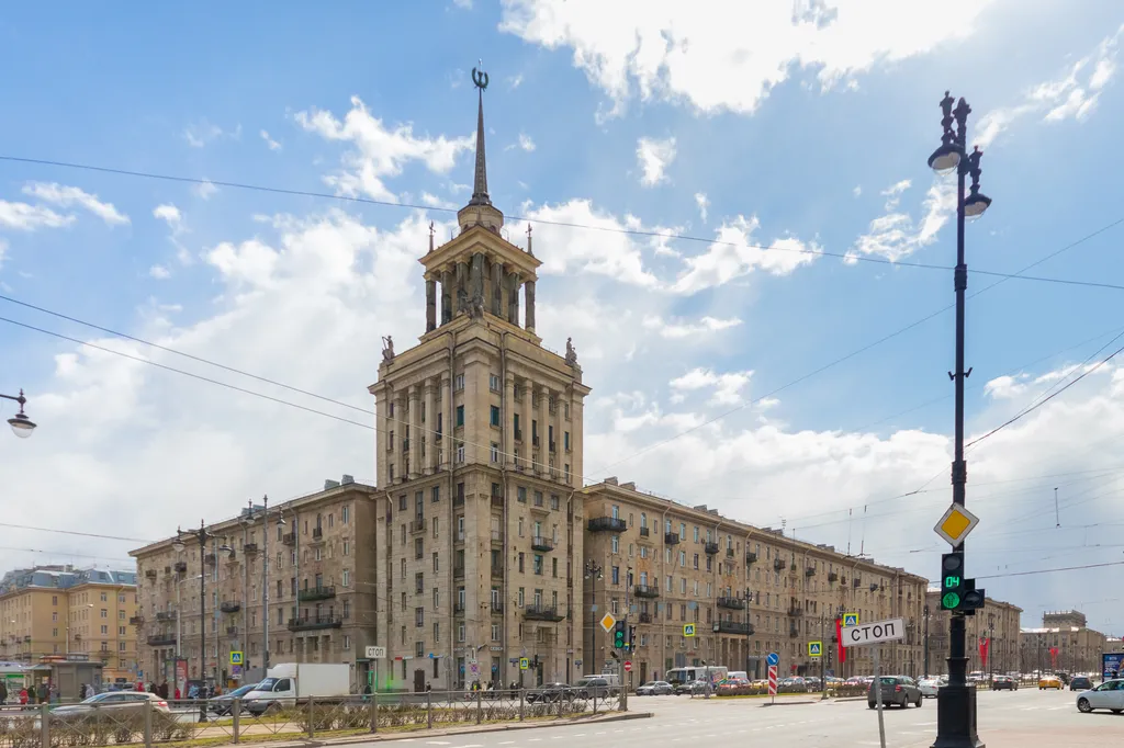 Квартира Квартира Уютная студия у парка Победы — Санкт-Петербург