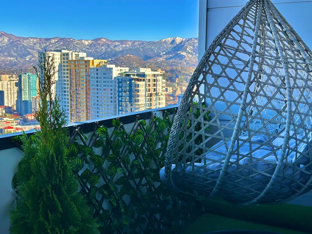 Квартира Квартира Зелёный балкон с видом на город — Батуми