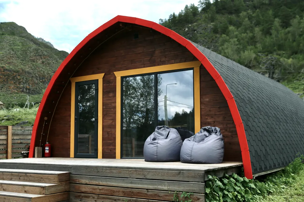 Гостевой дом A-frame с видом на горы