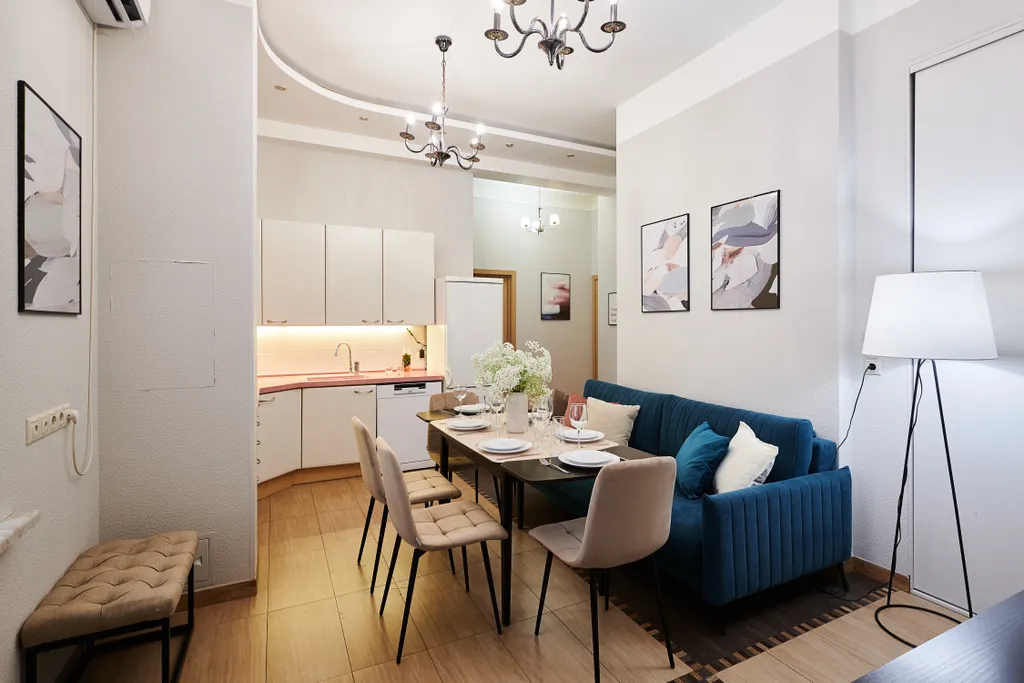 Квартира Квартира Стильная Четверка в Доме на Набережной — Москва