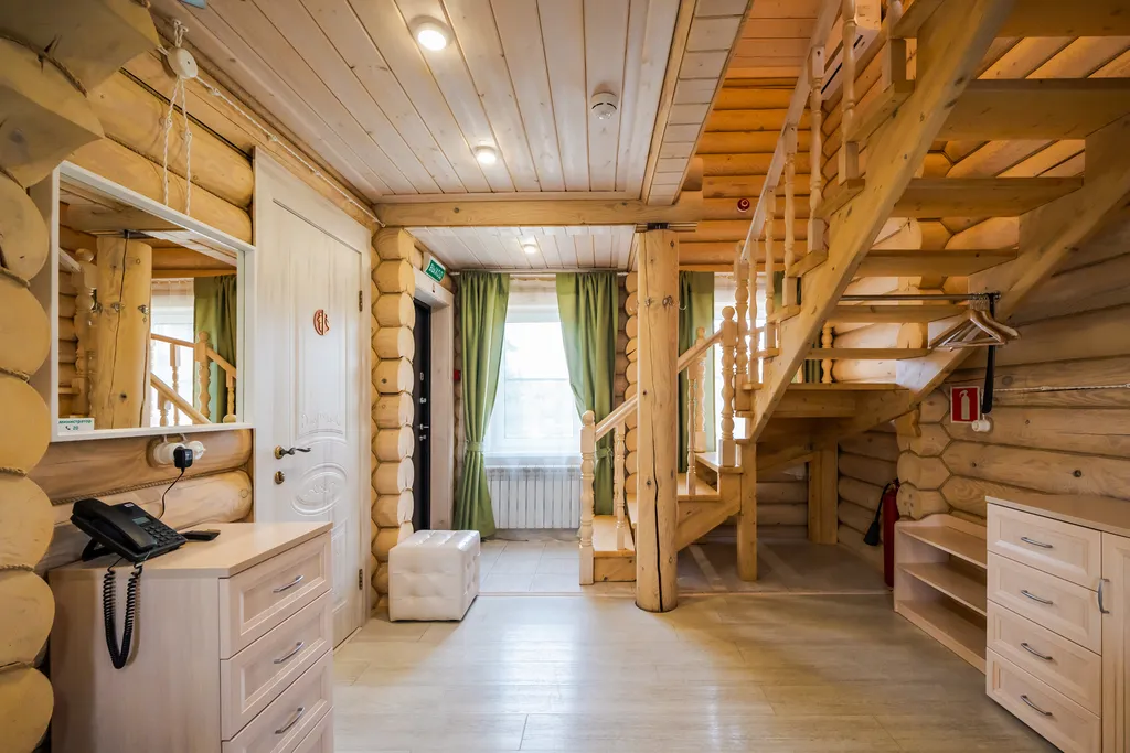 Уютные апартаменты 65 м² c 2-мя спальнями в деревянном доме