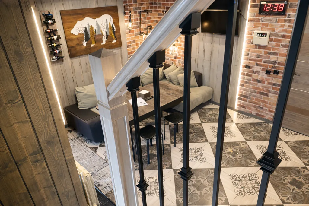 Современный домик с баней, чаном и беседкой