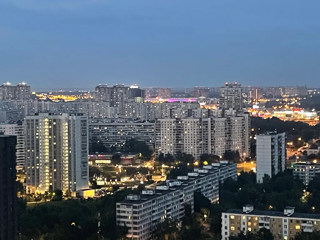 Квартира Квартира Студия с обалденным видом на ночную Москву, уют, белоснежная постель — Москва