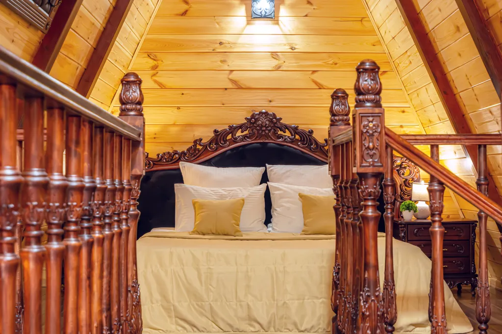 Аутентичный коттедж с балконом