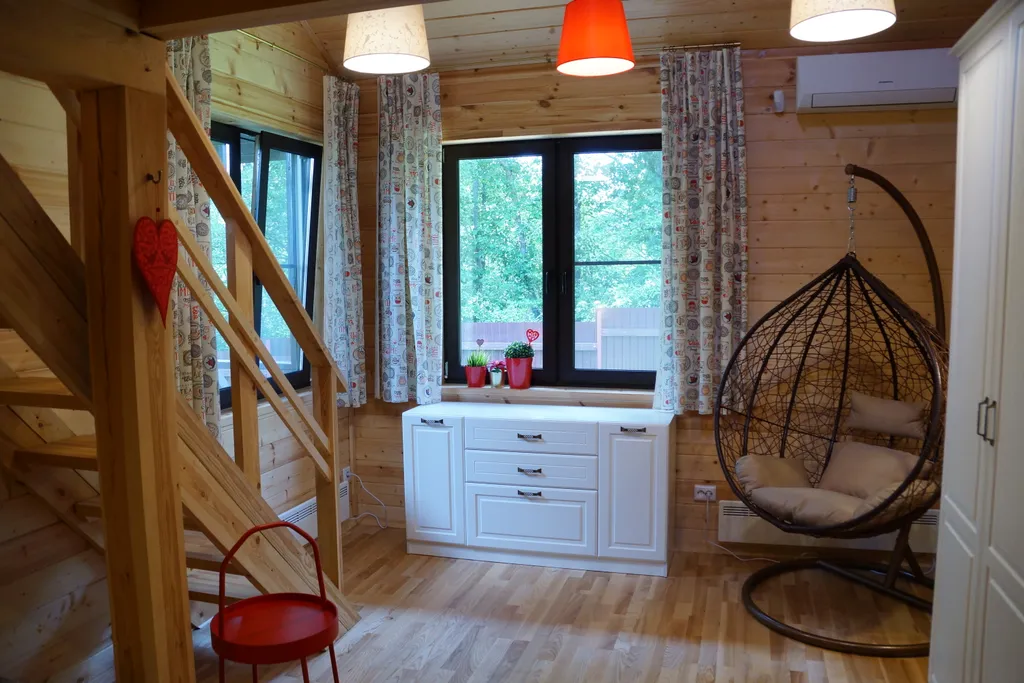 Коттедж Дом с камином, баней-сауной на дровах и купелью — Светлое