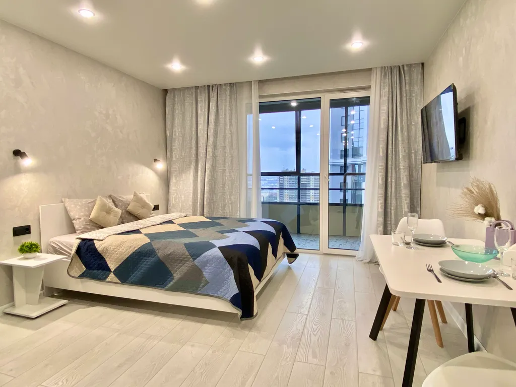 Квартира Квартира Студия для незабываемого отдыха на 19 этаже — Шушары