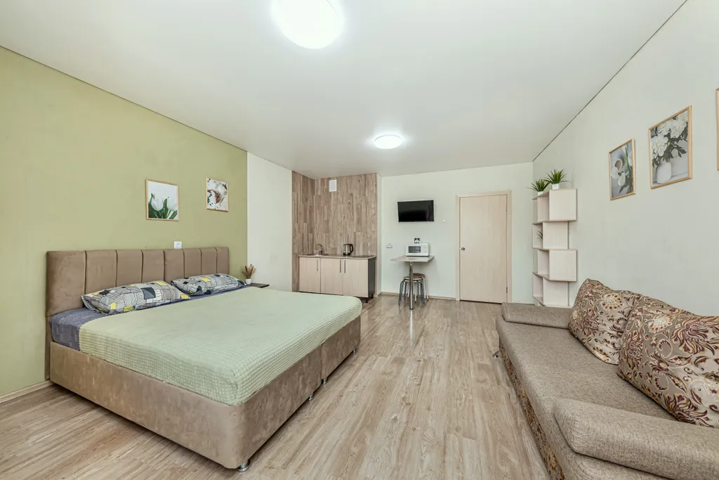 Уютная студия рядом с ЧелГУ в современном м-не Академ Riversaide