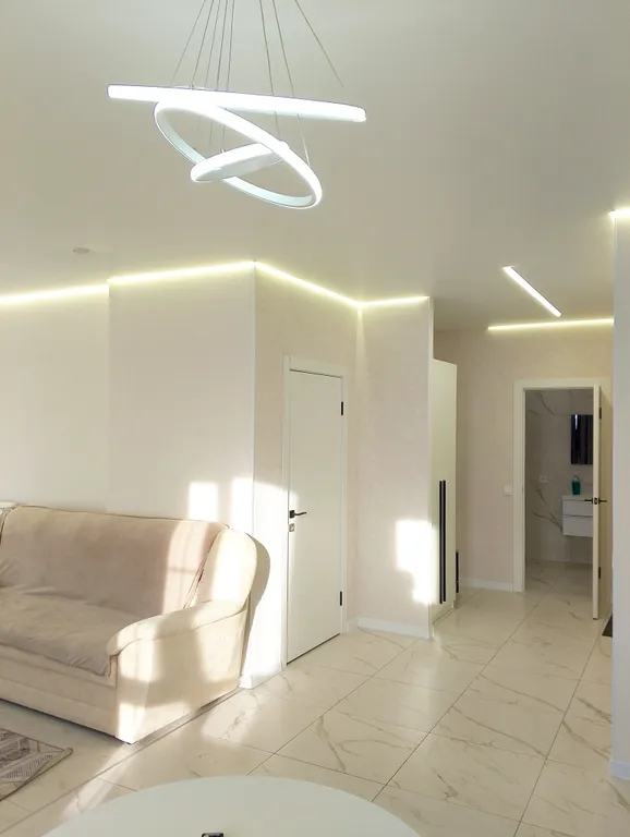 1-комнатная евродвушка огромная, 2 кровати, раскладной диван